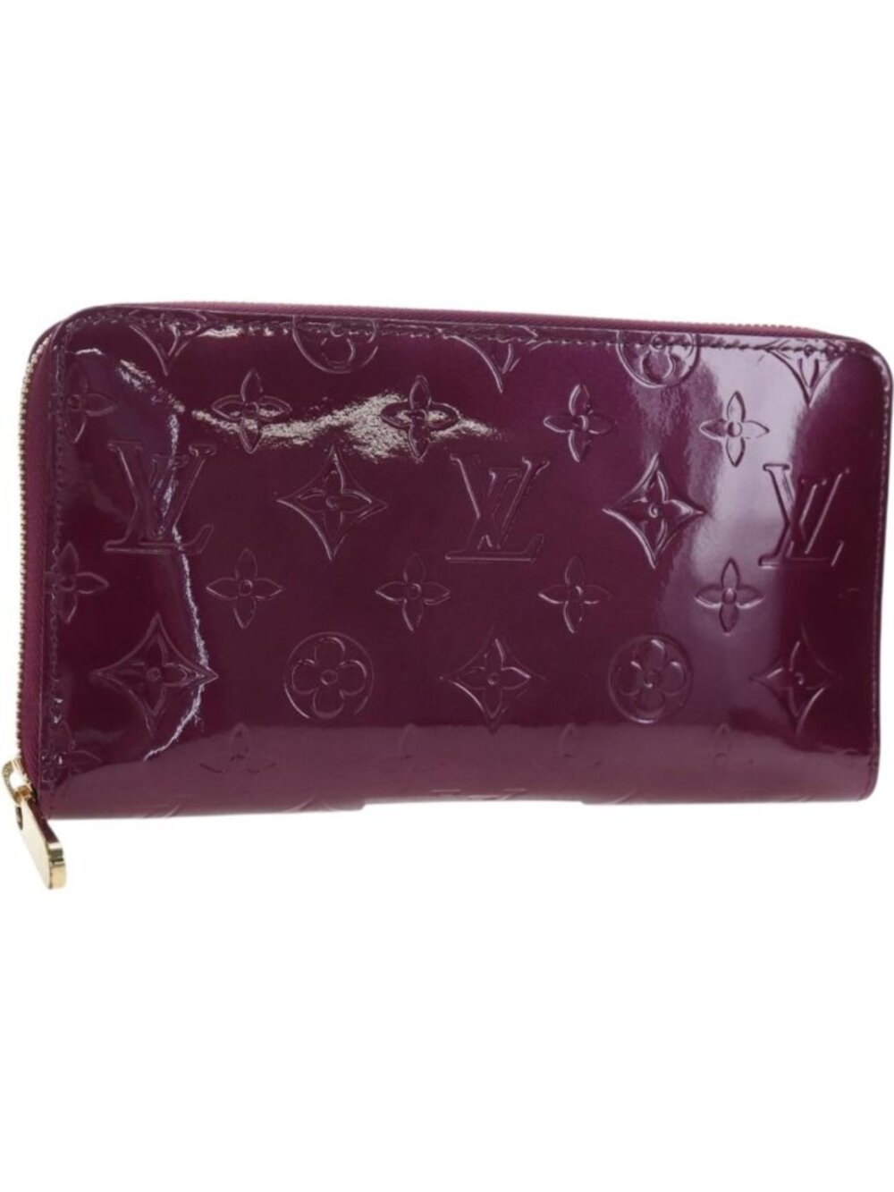 LOUIS VUITTON Monogram Vernis Zippy Organizer Long Wallet Viole